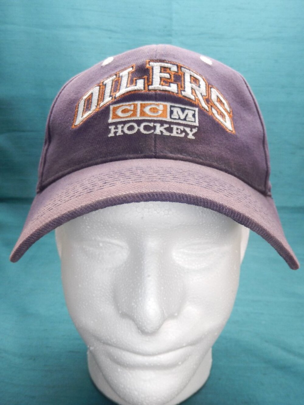 Oilers CCM Pro Specs Baseball Cap Blue One Size Fits Most (Adjustable)
